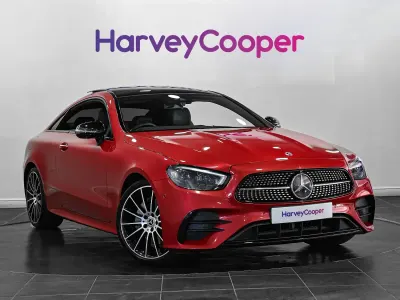 Used Mercedes E220 AMG line 2021 Red Coupe