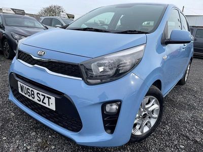 Used Kia Picanto 83 HP (61 kW) 2018 Blue Hatchback