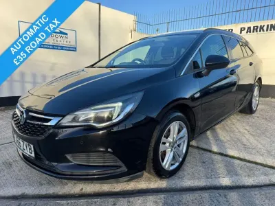 Used Vauxhall Astra Design Edition 136 HP (100 kW) 2016 Black Estate