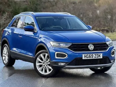 Usado VW T-Roc SEL 150 HP (110 kW) 2019 Azul SUV
