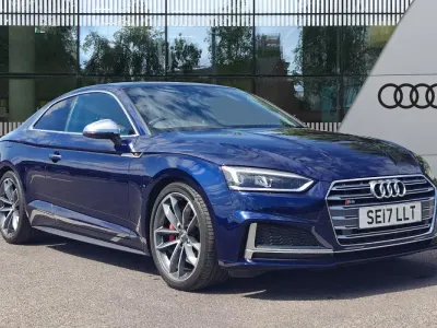 Used Audi S5 Black Edition 354 HP (260 kW) 2017 Blue Coupe
