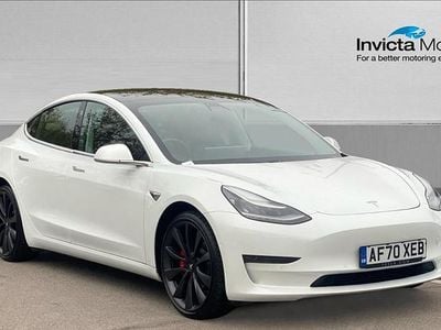 White Used 2020 Tesla Model 3 Performance Sedan | £18,400 (Good price)
