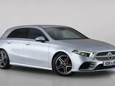 Used Mercedes A200 AMG line 163 HP (119 kW) 2020 Silver Hatchback
