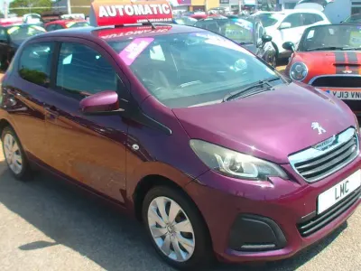 Used Peugeot 108 Active 68 HP (50 kW) 2015 Mauve/purple Hatchback