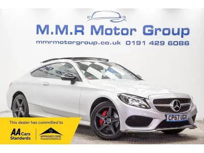 Used Mercedes C200 AMG Line Premium Plus 2017 Silver Coupe
