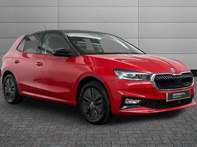 Used Skoda Fabia Design Edition 113 HP (83 kW) 2025 Velvet red metallic black magic pearl effect Hatchback