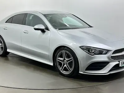 Used Mercedes CLA220 AMG line 190 HP (139 kW) 2020 Silver Coupe