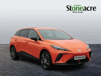 Nowe MG MG4 EV Trophy 150 kW (204 KM) 2025 Pomarańczowy Hatchback