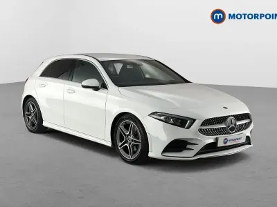 Used Mercedes A200 AMG line 163 HP (119 kW) 2019 White Hatchback