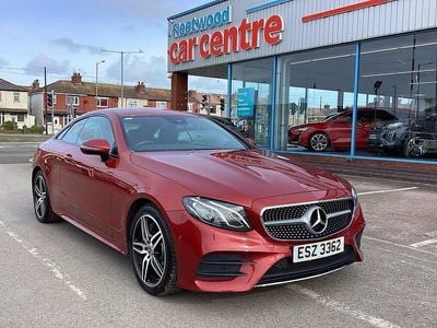 Used Mercedes E350 AMG line 258 HP (189 kW) 2017 Red Coupe