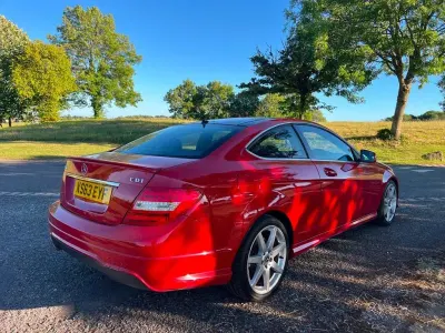Used Mercedes C250 Sport Edition 2014 Red Coupe