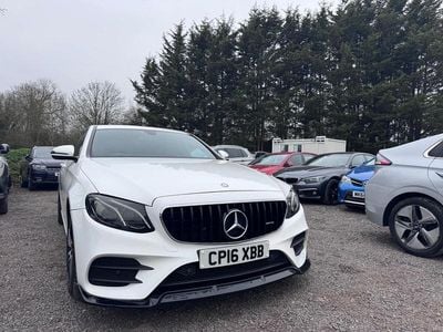 Used Mercedes E220 AMG line 2016 White Sedan