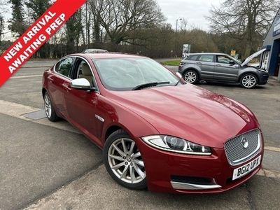 used Jaguar XF 2.2 D PREMIUM LUXURY 4 DOOR DIESEL RED AUTOMATIC FULL LEATHER