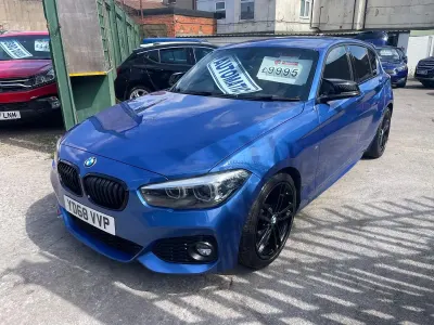 Used BMW 118 Efficient Dynamics 134 HP (98 kW) 2018 Blue Hatchback