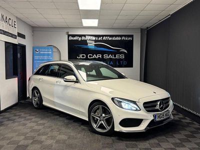 White Used 2015 Mercedes C250 AMG Line Premium Estate | £11,490 (Fair price)