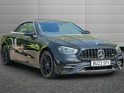 Used Mercedes E53 AMG Premium Plus 451 HP (331 kW) 2023 Obsidian black Cabriolet