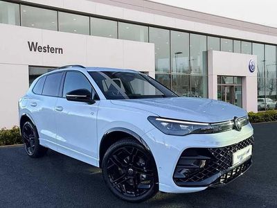 White New 2025 VW Tiguan R-line SUV | £36,899