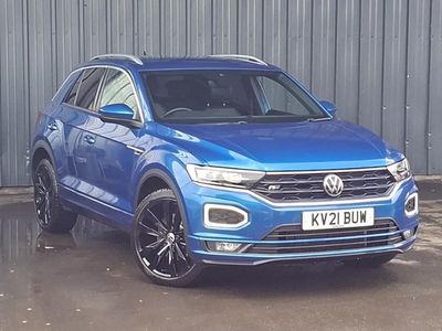 Used VW T-Roc R-line 150 HP (110 kW) 2021 Blue SUV
