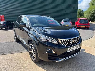 Black Used 2017 Peugeot 3008 Allure Hatchback | £8,500 (Fair price)
