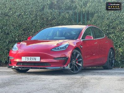 Red Used 2020 Tesla Model 3 Performance Sedan | £15,995 (Fair price)