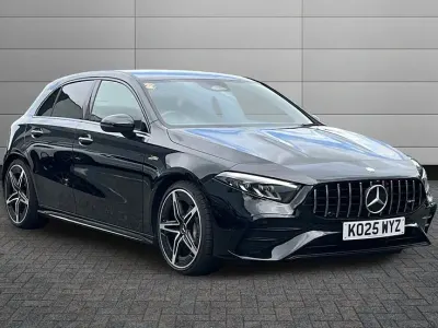 Used Mercedes A35 AMG Premium 316 HP (232 kW) 2025 Cosmos black Hatchback