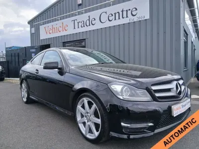 Begagnad Mercedes C180 Sport Edition 156 HK (114 kW) 2015 Svart Sportkupé