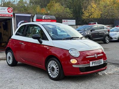 White/red Used 2011 Fiat 500 Pop Hatchback | £3,695 (Fair price)