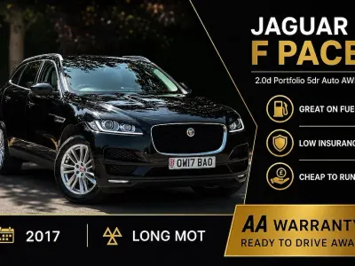 Used Jaguar F-Pace Portfolio 180 HP (132 kW) 2017 Black SUV