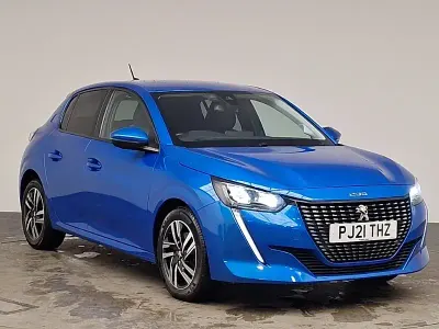 Used Peugeot 208 Allure 100 HP (73 kW) 2021 Blue Hatchback