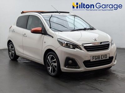 White Used 2018 Peugeot 108 Roland Garros Hatchback | £6,150 (Fair price)