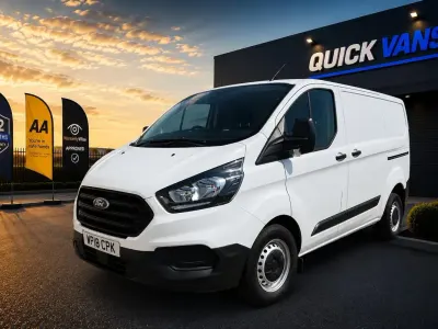 Used Ford Transit Custom 105 HP (77 kW) 2018 White Van