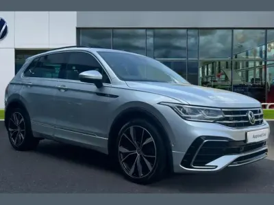 Used VW Tiguan R-line 150 HP (110 kW) 2021 Reflex silver metallic SUV