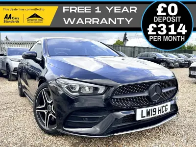 Used Mercedes CLA200 AMG line 2019 Black Coupe