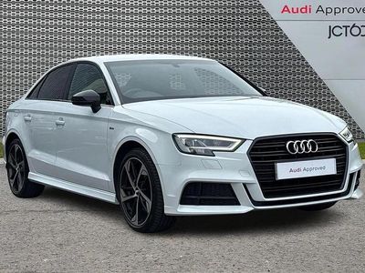 Used Audi A3 Black Edition 147 HP (108 kW) 2020 White Sedan