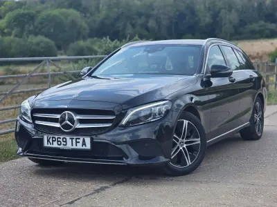 Used Mercedes C200 Premium 2019 Black Estate