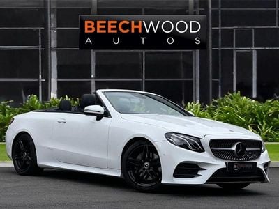 Used Mercedes E220 AMG line 194 HP (142 kW) 2018 White Cabriolet