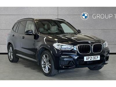 Used BMW X3 M Sport 190 HP (139 kW) 2021 Carbon black SUV