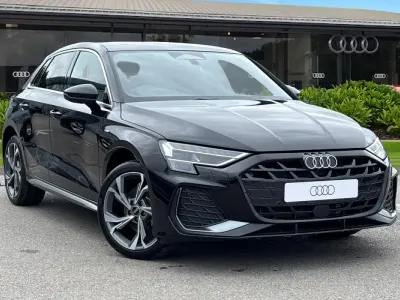 New Audi A3 Sportback S-Line 2026 Black Hatchback