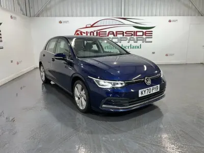 Used VW Golf VIII Style 150 HP (110 kW) 2020 Blue Hatchback