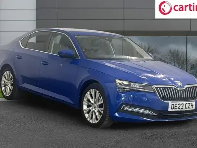Used Skoda Superb SE L 150 HP (110 kW) 2023 Blue Hatchback