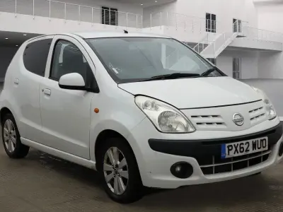 Used Nissan Pixo N-TEC 68 HP (50 kW) 2012 White Hatchback