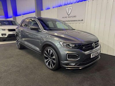 Usado VW T-Roc R-line 150 HP (110 kW) 2021 Cinzento SUV