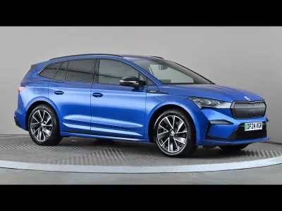 Used Skoda Enyaq iV SportlinePlus 210 kW (286 HP) 2024 Blue SUV