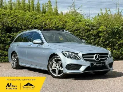 Used Mercedes C250 AMG Line Premium Plus 2014 Silver Estate