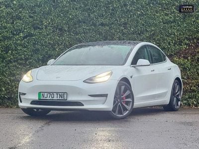 White Used 2020 Tesla Model 3 Performance Sedan | £16,895 (Fair price)
