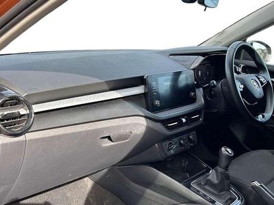 Used Skoda Fabia Colour Edition 79 HP (58 kW) 2023 Phoenix orange metallic body / graphite grey metallic roof Hatchback