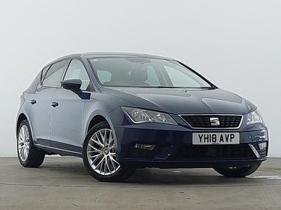 Used Seat Leon SE Dynamic 110 HP (80 kW) 2018 Blue Hatchback