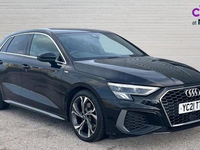Used Audi A3 S-Line 110 HP (80 kW) 2021 Black Sedan