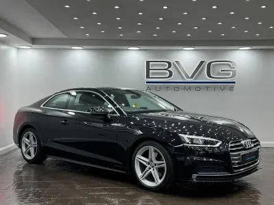 Used Audi A5 S-Line 190 HP (139 kW) 2018 Black Coupe