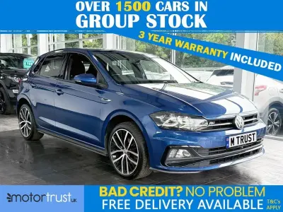 Used VW Polo R-line 115 HP (84 kW) 2019 Blue Hatchback